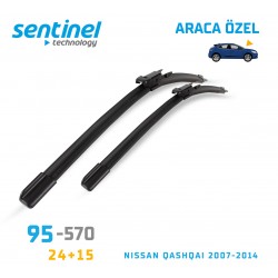 Araca Özel Silecek Takımı  Nıssan Qashqaı 2007-2014,, 24" 15" 95-570